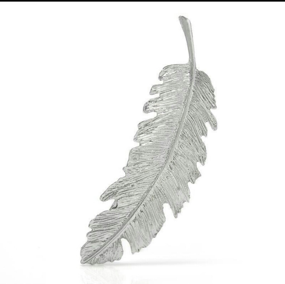 Silver-colored Feather Barrett
